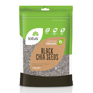Chia Seeds Black Organic 125g Lotus