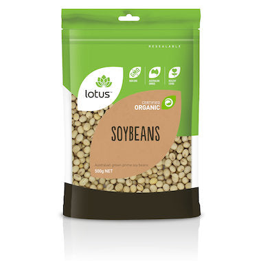 Soybeans Organic 500g Lotus - Broome Natural Wellness