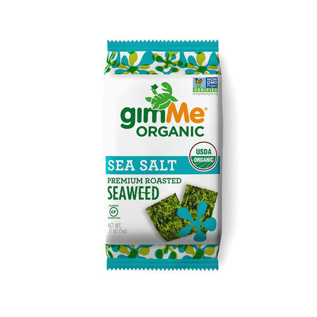 Roasted Seaweed Snacks Sea Salt 10g Gimme