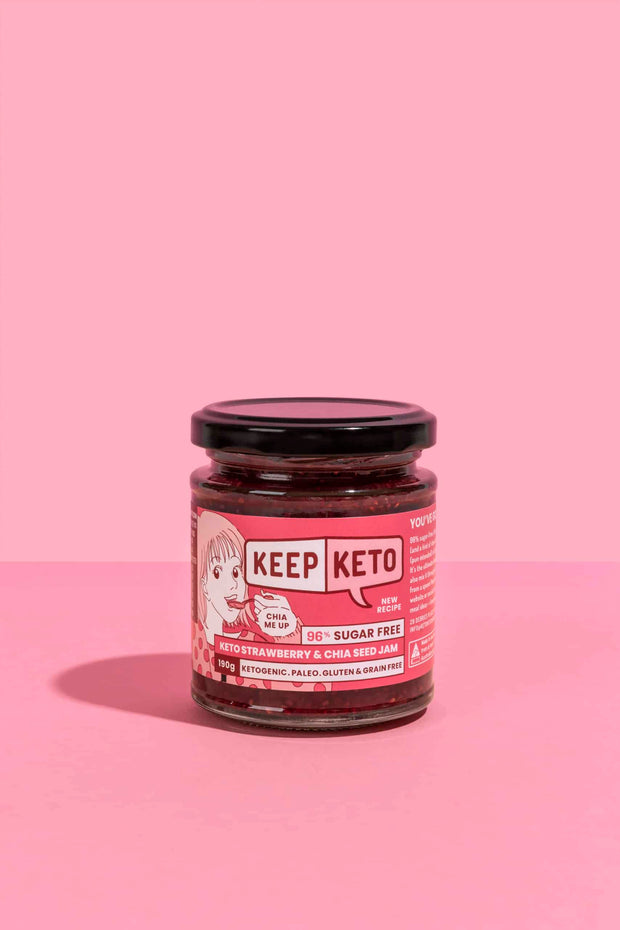 Jam Strawberry and Chia Seed 190g Keep Keto
