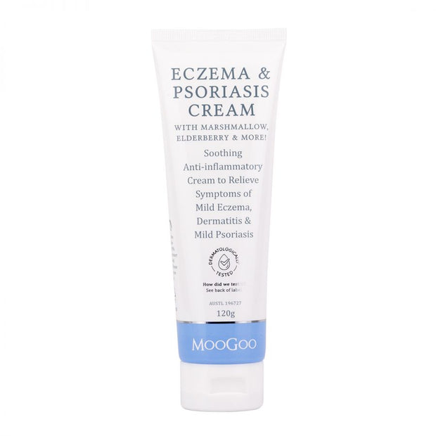 MooGoo Eczema & Psoriasis Cream Marshmallow Elderberry 200g - Broome Natural Wellness