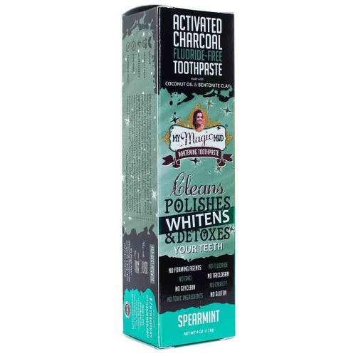 Toothpaste Activated Charcoal Spearmint 113g My Mud Magic