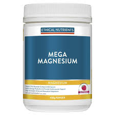 Mzorb Mega Magnesium Powder Raspberry 450g Ethical Nutrients - Broome Natural Wellness