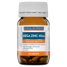 Mega Zinc 40mg 60T Ethical Nutrients - Broome Natural Wellness