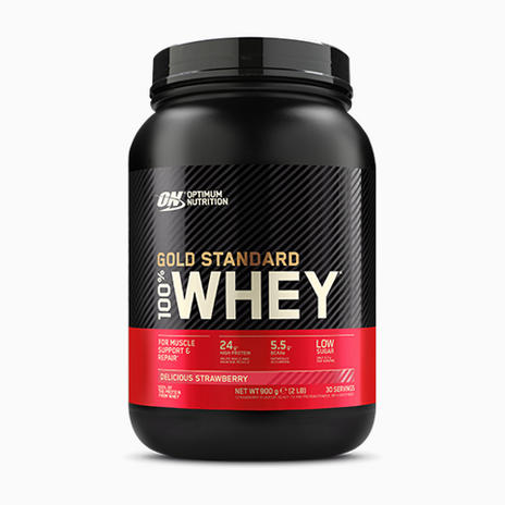 100% Gold Whey 909g Strawberry Optimum Nut - Broome Natural Wellness