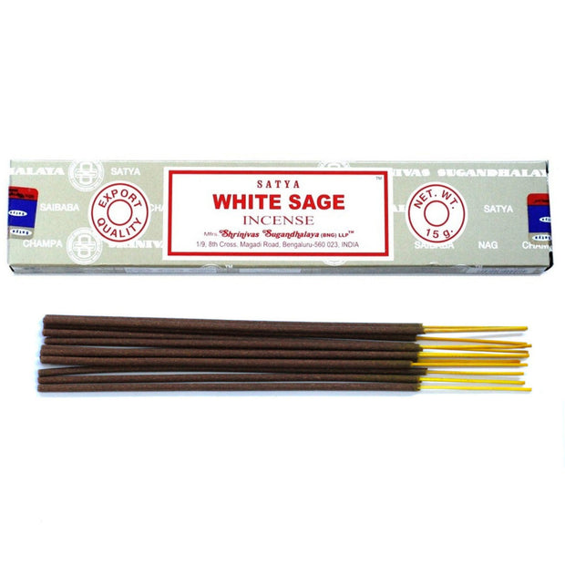 Nag Champa Sayta White Sage 15g - Broome Natural Wellness