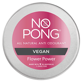 No Pong Flower Power bicarb free All Natural Anti Odourant 35g