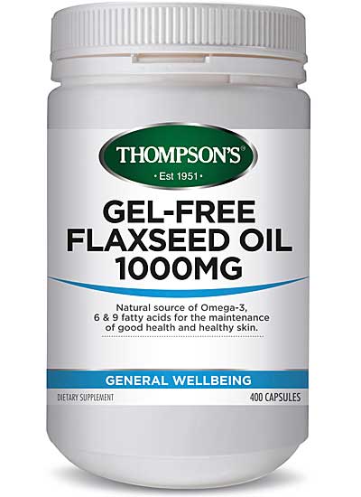 Flaxseed Oil 1000mg 400 VC Thompsons