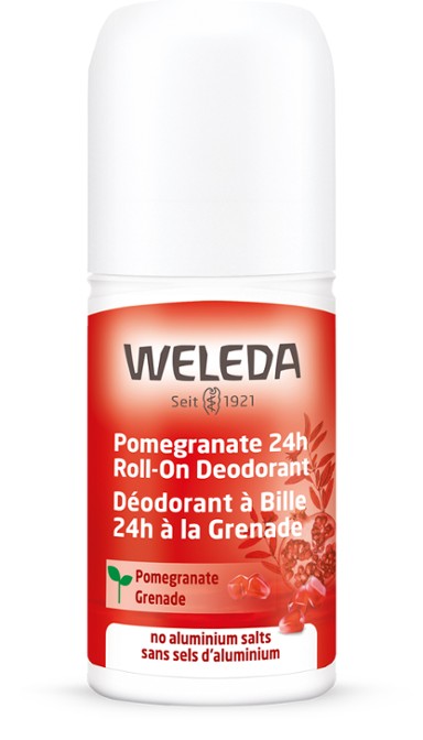 Pomegranate 24hr Roll On Deodorant 50ml Weleda - Broome Natural Wellness